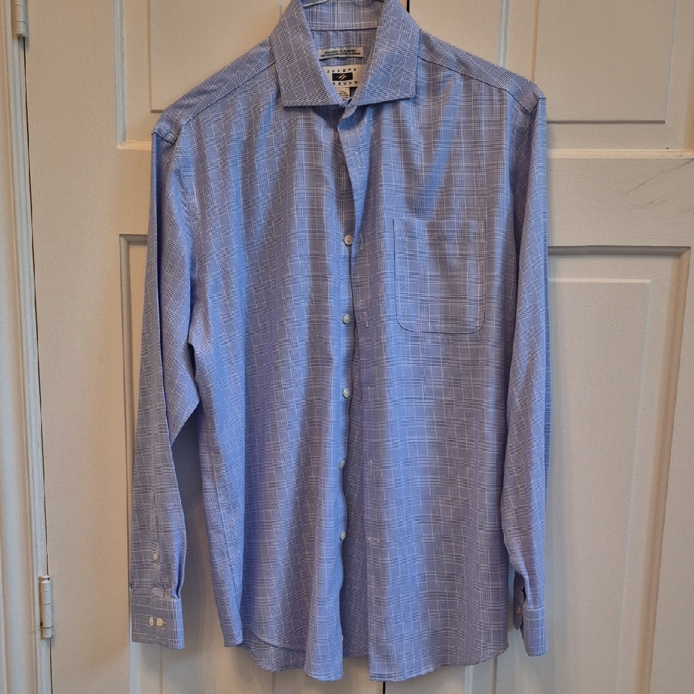 Men's Joseph Abboud Blue Checkered Shirt